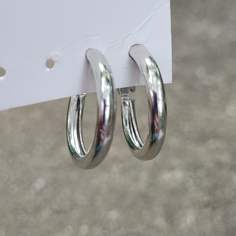 2 for $14! Silver Hoop Earrings NWOT
